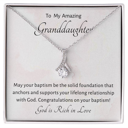 Baptism Gift Girl Present From Grandparents | Granddaughter Christening Gift | Christening Gift Present for Granddaughter