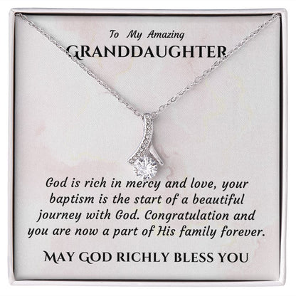 Baptism Gift Girl Present From Grandparents | Granddaughter Christening Gift | Christening Gift Present for Granddaughter