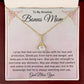 Bonus Mom Gift | Stepmom Necklace from Stepdaughter, Thank You Gifts to Get My Second Mom, Unbiological Mother, Chosen Mom & Stepped Up Mom