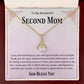 Second Mom Necklace | From Step Daughter to Chosen Mom & Adopted Mom, Jewelry Present Meaningful to Stepmother Necklace and Unbiological Mom