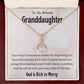 1st Communion Gifts for Granddaughter, Christening, First Communion, Confirmation, Girl Necklace & Best Wishes in Gift Box from Grandmother