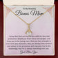 Bonus Mom Gift | Stepmom Necklace from Stepdaughter, Thank You Gifts to Get My Second Mom, Unbiological Mother, Chosen Mom & Stepped Up Mom