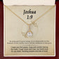 Joshua 1:9 Necklace For Her | Motivational Gift | Recovery Necklace | Friendship Gift | Strong Woman Gift | Be Strong Necklace | Warrior Gift