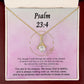 Psalm 23:4 Necklace For Her | Motivational Gift | Recovery Necklace | Friendship Gift | Strong Woman Gift | Christian Necklaces For Women