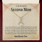 Second Mom Necklace | From Step Daughter to Chosen Mom & Adopted Mom, Jewelry Present Meaningful to Stepmother Necklace and Unbiological Mom