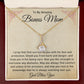 Bonus Mom Gift | Stepmom Necklace from Stepdaughter, Thank You Gifts to Get My Second Mom, Unbiological Mother, Chosen Mom & Stepped Up Mom