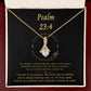 Psalm 23 Encouraging Her | Bible Verse Pendant | Christian Necklaces | Christian Jewelry For Women | Religious Gift For Her | Faith Necklace