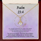 15 2022 Psalm 23:4 Necklace For Her | Motivational Gift | Recovery Necklace | Friendship Gift | Strong Woman Gift | Christian Necklaces For Women Beauty Necklace