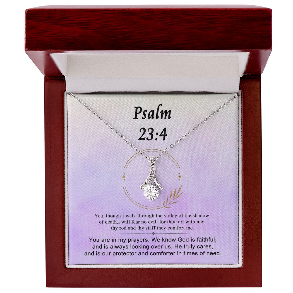 15 2022 Psalm 23:4 Necklace For Her | Motivational Gift | Recovery Necklace | Friendship Gift | Strong Woman Gift | Christian Necklaces For Women Beauty Necklace