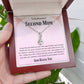 Second Mom Necklace | From Step Daughter to Chosen Mom & Adopted Mom, Jewelry Present Meaningful to Stepmother Necklace and Unbiological Mom