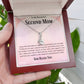 Second Mom Necklace | From Step Daughter to Chosen Mom & Adopted Mom, Jewelry Present Meaningful to Stepmother Necklace and Unbiological Mom