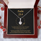 Psalm 23 Encouraging Her | Bible Verse Pendant | Christian Necklaces | Christian Jewelry For Women | Religious Gift For Her | Faith Necklace