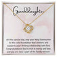 1st Communion Gifts for Granddaughter, Christening, Baptism, Confirmation, Necklace & Meaningful Message in Gift Box from Grandmother
