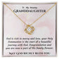 1st Communion Gifts for Granddaughter, Christening, Baptism, Confirmation, Necklace & Meaningful Message in Gift Box from Grandmother