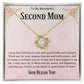 Second Mom Necklace | From Step Daughter to Chosen Mom & Adopted Mom, Jewelry Present Meaningful to Stepmother Necklace and Unbiological Mom