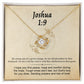Joshua 1:9 Necklace For Her | Motivational Gift | Recovery Necklace | Friendship Gift | Strong Woman Gift | Be Strong Necklace | Warrior Gift