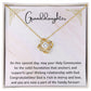 1st Communion Gifts for Granddaughter, Christening, Baptism, Confirmation, Necklace & Meaningful Message in Gift Box from Grandmother