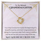 1st Communion Gifts for Granddaughter, Christening, Baptism, Confirmation, Necklace & Meaningful Message in Gift Box from Grandmother