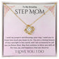 Stepmother Necklace | Present Meaningful Jewelry from Step Daughter to Unbiological Mom, Second Mother, Adopted Mom, Gifts to Get My Mom