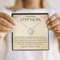 Stepmother Necklace | Present Meaningful Jewelry from Step Daughter to Unbiological Mom, Second Mother, Adopted Mom, Gifts to Get My Mom