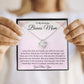 Bonus Mom Gift | Stepmom Necklace from Stepdaughter, Thank You Gifts to Get My Second Mom, Unbiological Mother, Chosen Mom & Stepped Up Mom