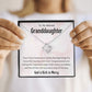 1st Communion Gifts for Granddaughter, Christening, Baptism, Confirmation, Necklace & Meaningful Message in Gift Box from Grandmother