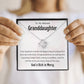 Baptism Gift Girl Present From Grandparents | Granddaughter Christening Gift | Christening Gift Present for Granddaughter