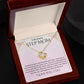 Stepmother Necklace | Present Meaningful Jewelry from Step Daughter to Unbiological Mom, Second Mother, Adopted Mom, Gifts to Get My Mom