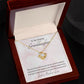 1st Communion Gifts for Granddaughter, Christening, Baptism, Confirmation, Necklace & Meaningful Message in Gift Box from Grandmother