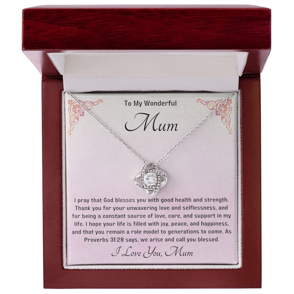 Bless my Mum Knot Necklace
