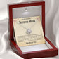 Second Mom Necklace | From Step Daughter to Chosen Mom & Adopted Mom, Jewelry Present Meaningful to Stepmother Necklace and Unbiological Mom