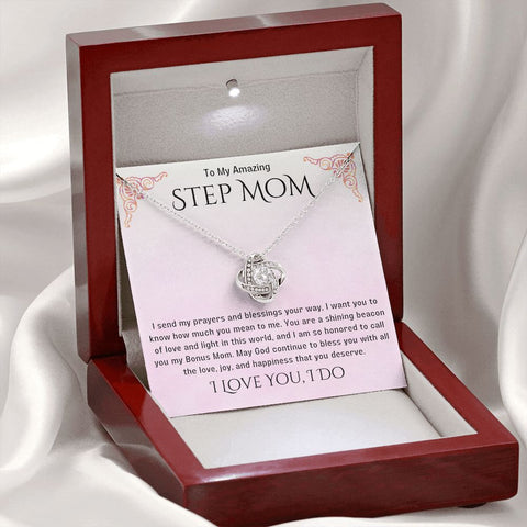 Stepmother Necklace | Present Meaningful Jewelry from Step Daughter to Unbiological Mom, Second Mother, Adopted Mom, Gifts to Get My Mom