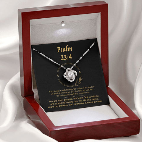 Psalm 23 Encouraging Her | Bible Verse Pendant | Christian Necklaces | Christian Jewelry For Women | Religious Gift For Her | Scripture Necklace