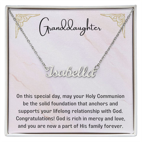 Granddaughter First Communion Gift | Confirmation Gift Present for Granddaughter | Holy Confirmation Gift Girl Present From Grandparents