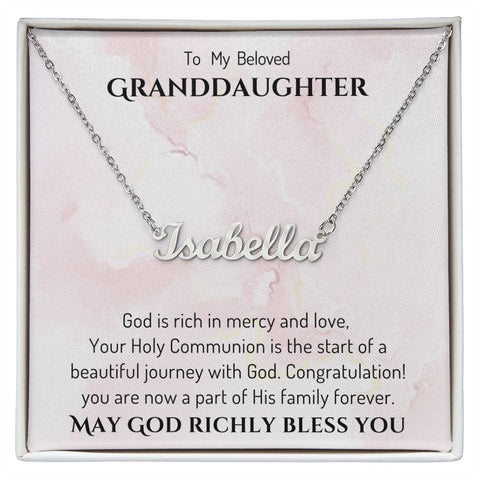 Granddaughter First Communion Gift | Confirmation Gift Present for Granddaughter | Holy Confirmation Gift Girl Present From Grandparents