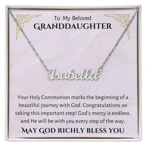 Granddaughter First Communion Gift | Confirmation Gift Present for Granddaughter | Holy Confirmation Gift Girl Present From Grandparents