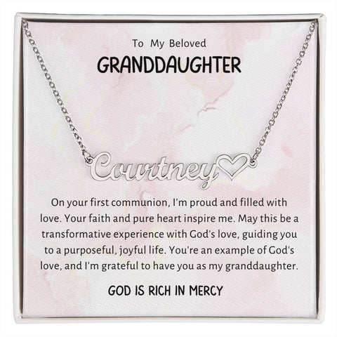 1 Heart Name Necklace