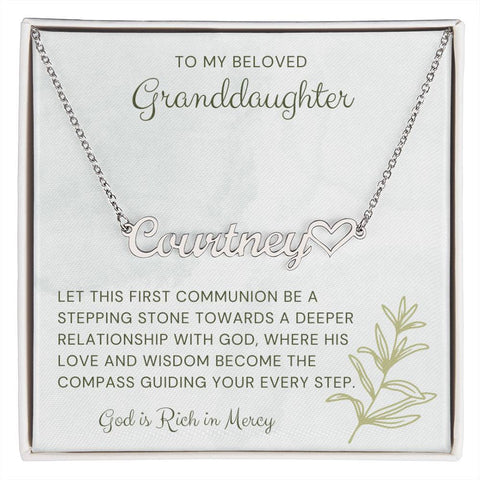 16 Heart Name Necklace
