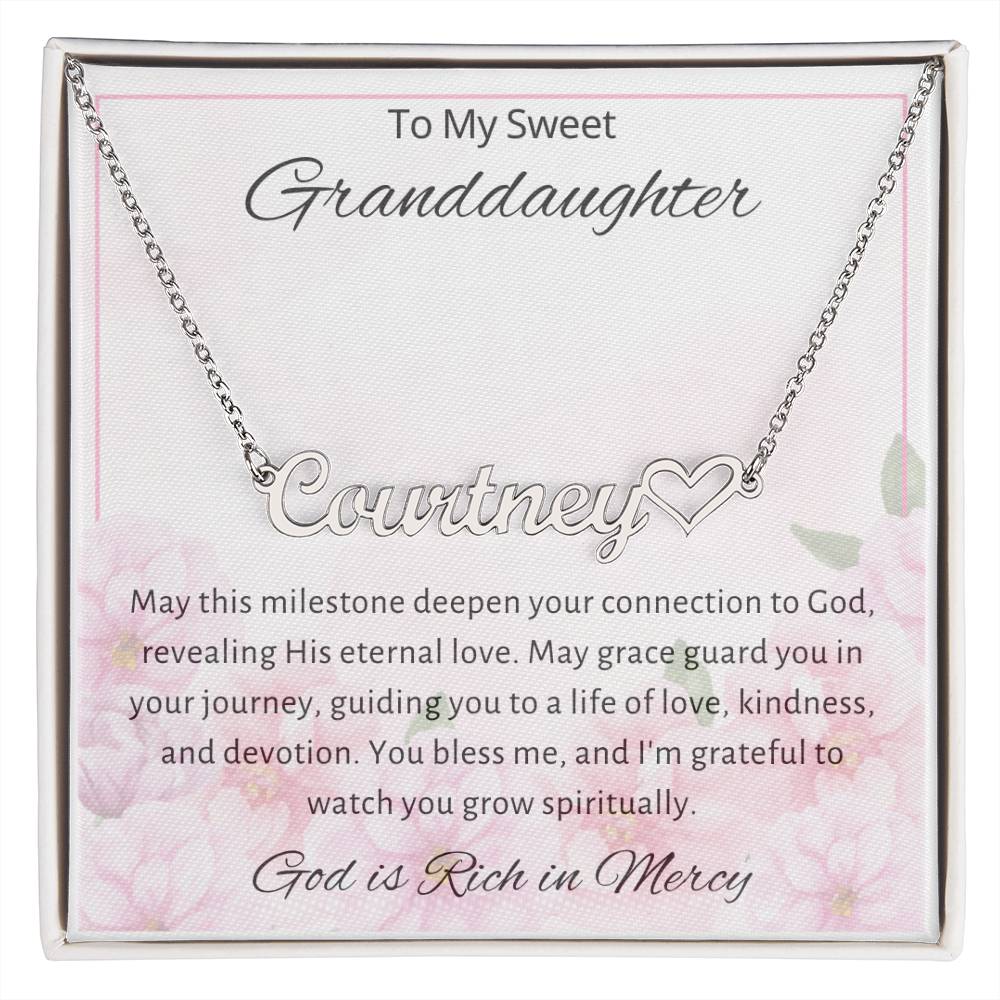 11 Heart Name Necklace