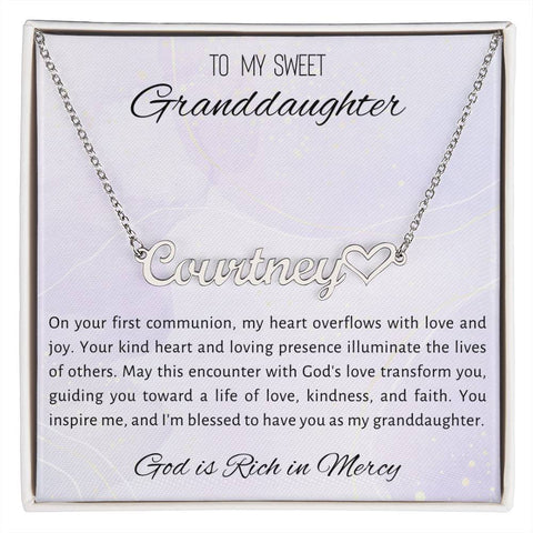 4 Heart Name Necklace