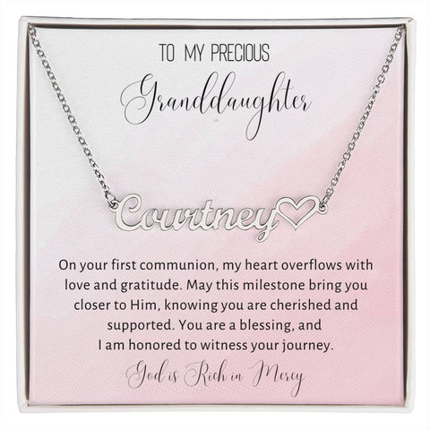 5 Heart Name Necklace