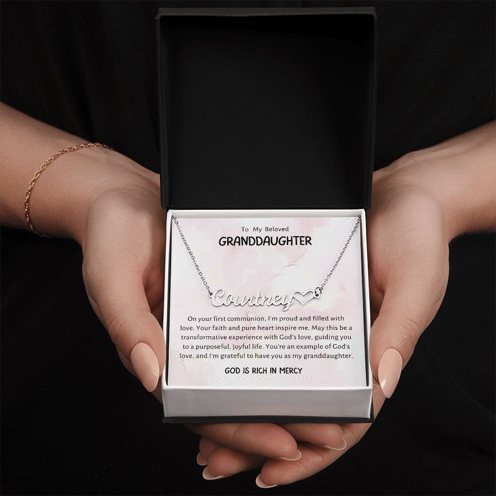 1 Heart Name Necklace