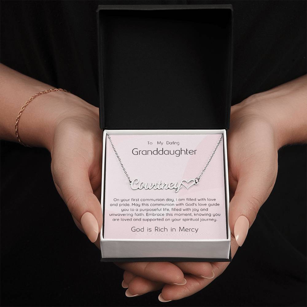 10 Heart Name Necklace