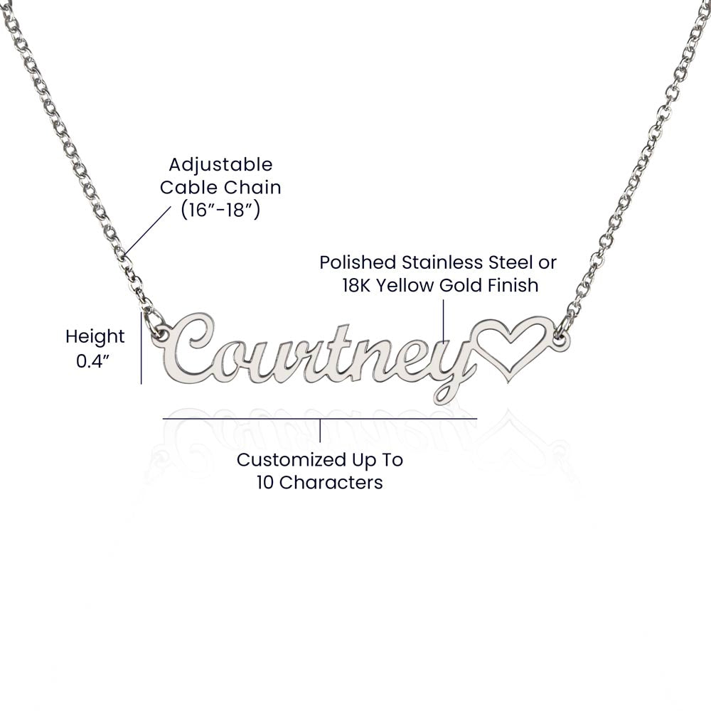 2 Heart Name Necklace