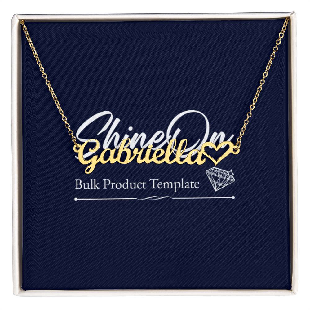Personalised 18K name necklace in gift box