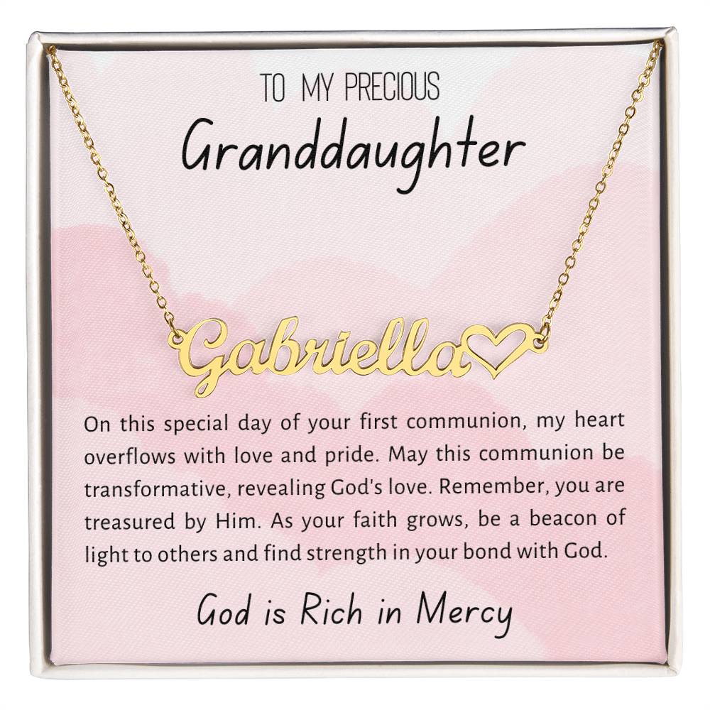 6 Heart Name Necklace