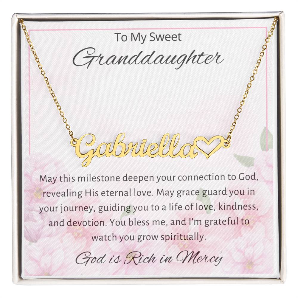 11 Heart Name Necklace