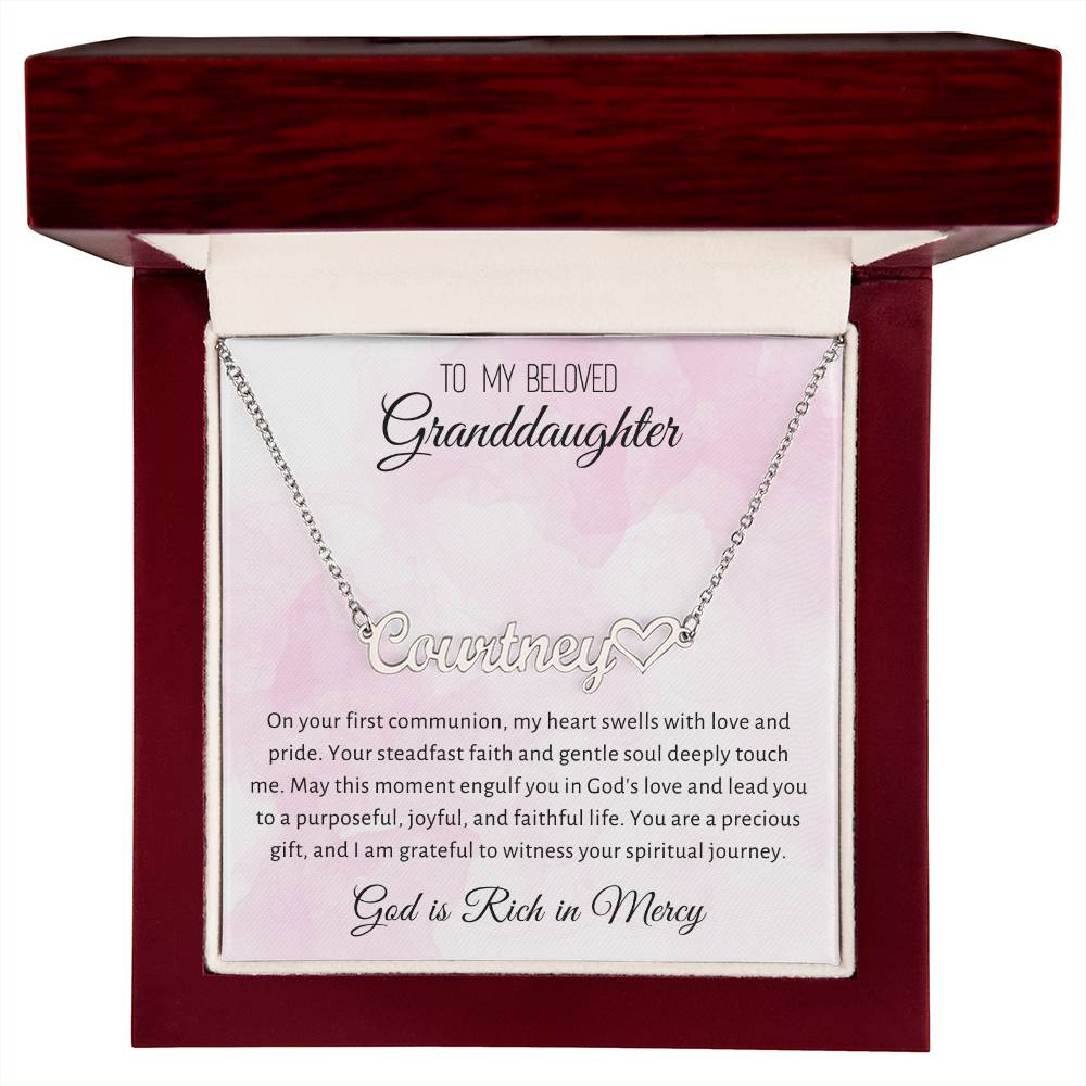 3 Heart Name Necklace