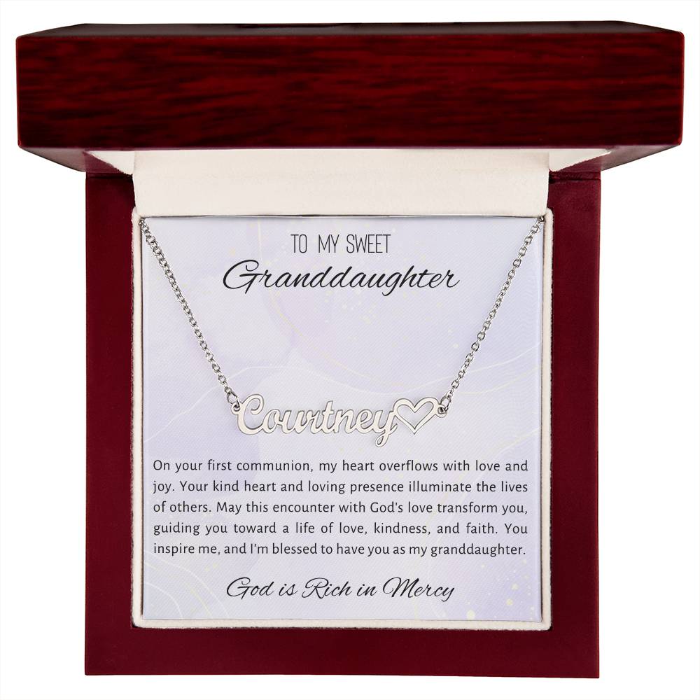 4 Heart Name Necklace