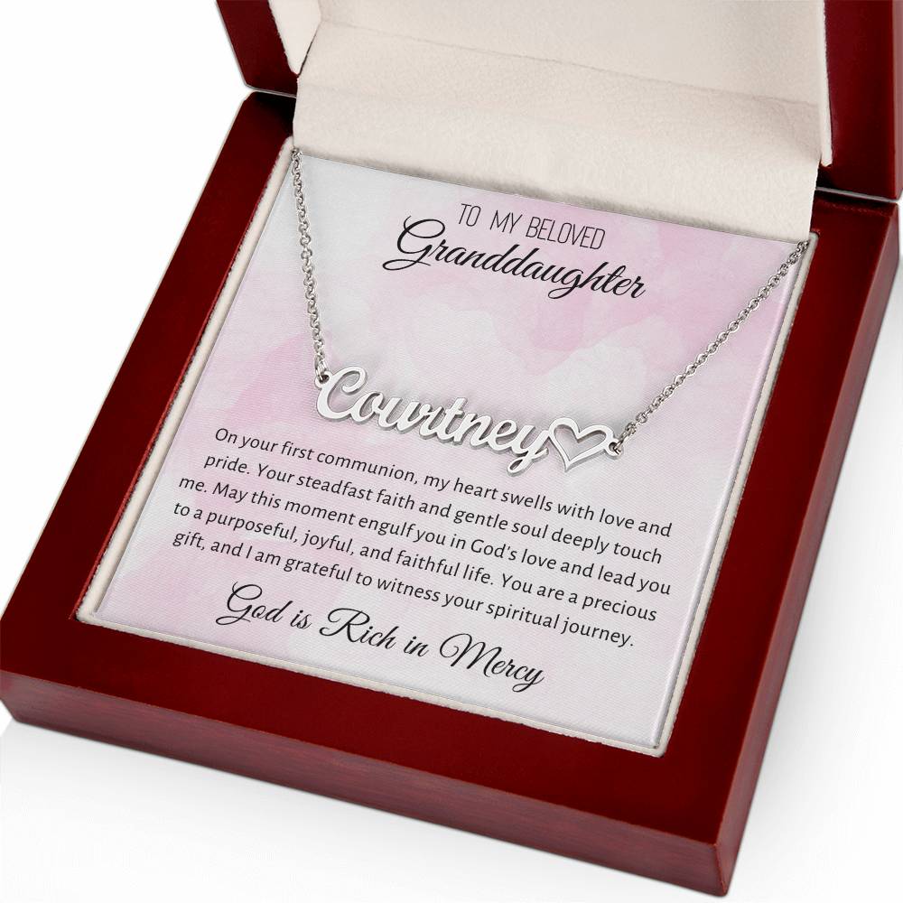 3 Heart Name Necklace